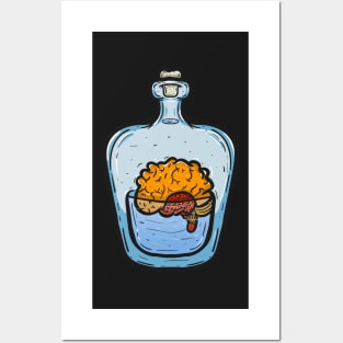 Brain in small jar Posters and Art